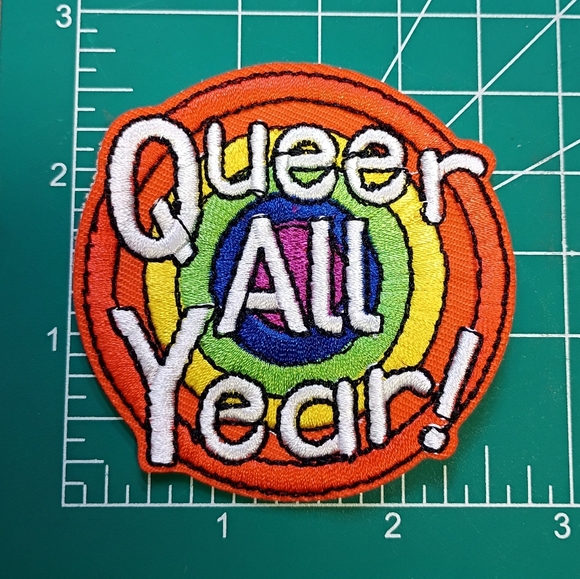 Hot Topic Accessories - 2/$10 Lgbtq Pride Queer All Year Patch